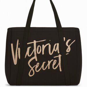 Victoria’s Secret Large Black Logo Tote Bag